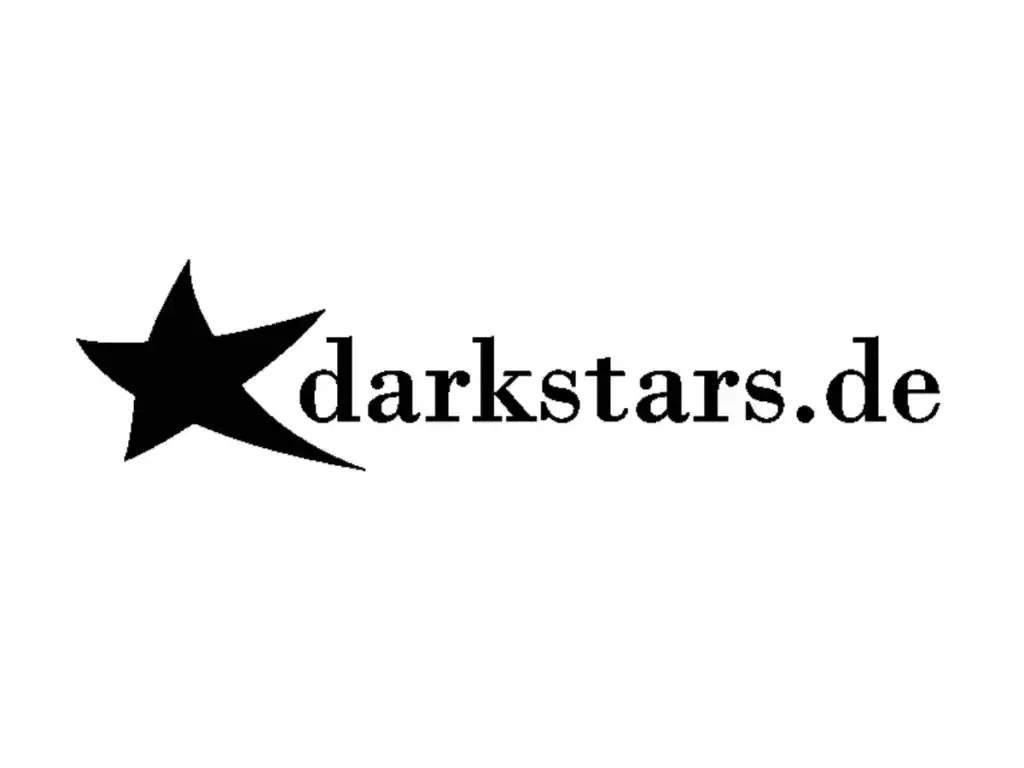 Logo der Website darkstars.de mit schwarzem Stern