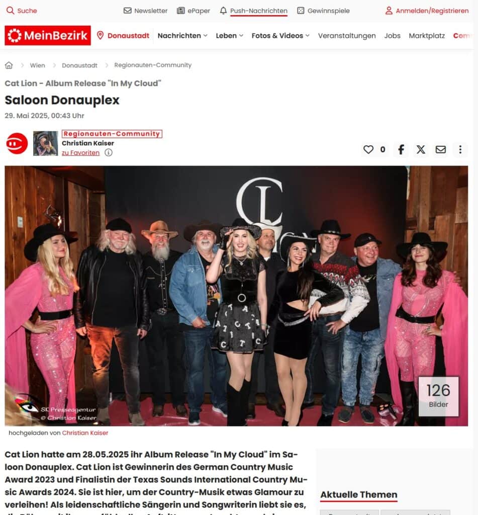 Cat Lion Album-Release-Event im Saloon Donauplex.