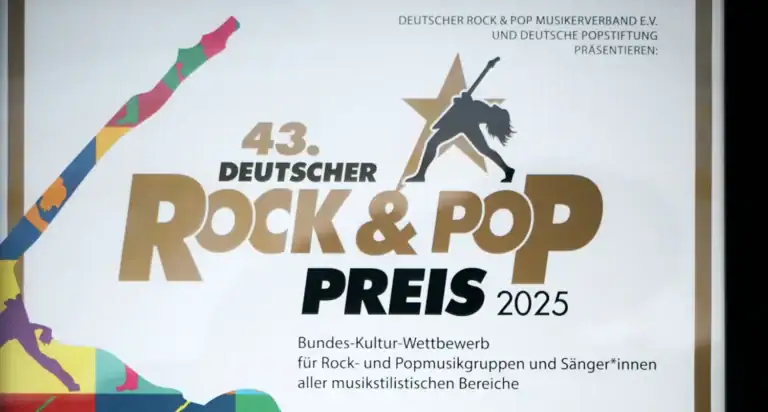 43. Deutscher Rock & Pop Preis 2025 Plakat